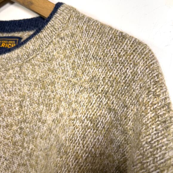 Vintage Woolrich Wool Blend Men L Sweater Herb Tweed 90s Y2K Soft Pullover - Picture 5 of 8